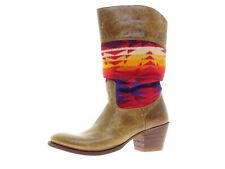 FH Senka Damen Schuhe Cowboy Boots Braun Leder Gr 37 Stiefel Stiefeletten