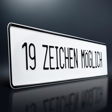 Schild geprägt mit langem