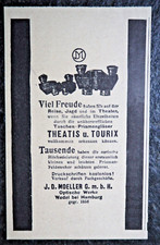 Theatis u. Tourix , J.D. Moeller , Feldstecher, Alte Reklame , 1926 , (A26)