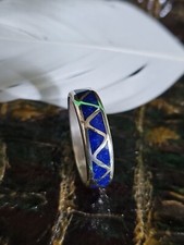 Ring lapislazuli chip inlay - lapislazuli,,