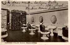 AK REKLAME WERBUNG HERREN FRISEUR JOHANNES MÜLLER BREMEN BAUMWOLLBÖRSE 1926