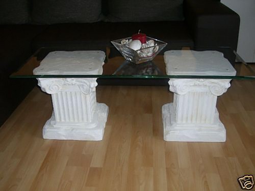 Antik glastisch beistelltisch - glastisch,