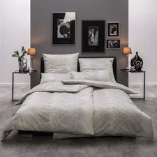Estella Mako Jersey Bettwäsche in Kiesel 135x200 80x80 cm