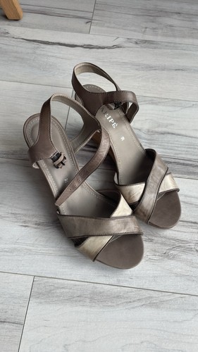 Maripe keil sandalen beige - 39,