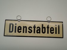 Eisenbahn Waggonschild der  DB