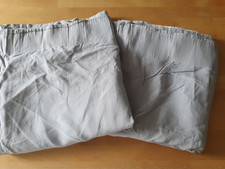 IKEA  Aina Gardinen 145 X 300 cm  2 Leinen Schals Grau