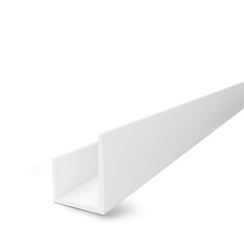 U-Profil PVC Kunststoff weiß