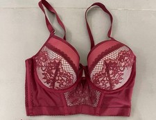 Hunkemöller Longline BH 80D rot Bordeaux