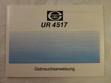 alte Bedienungsanleitung