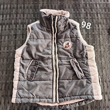 Weste Größe 98 Grün Beige Junge