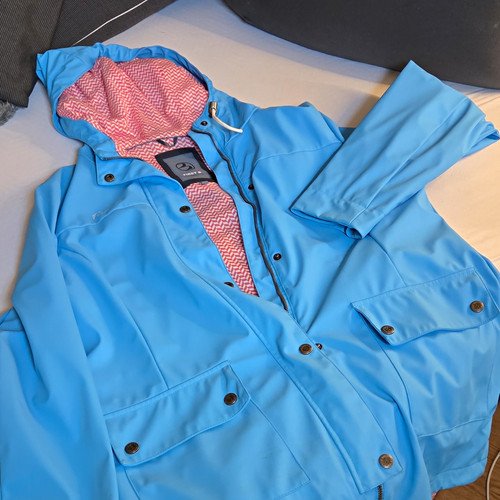 First damen regenjacke blau - regenjacke,