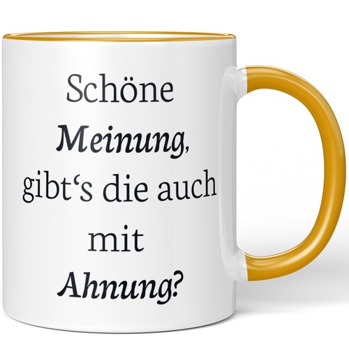 Schöne meinung gibt - gibt’s, die