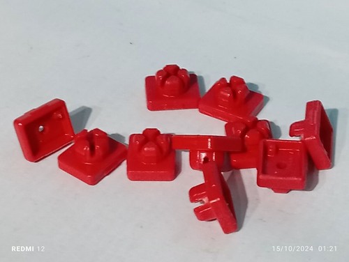 Playmobil x10 rote stecker - rote,