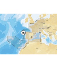 Navionics Seekarte 46XG Kartenformat CF Compact Flash Westeuropa Zentraleuropa  