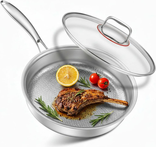 Edelstahlpfanne 28cm titan - edelstahlpfanne, 28cm,