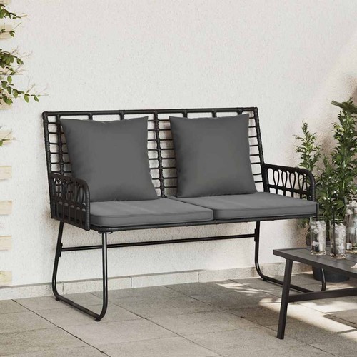 Vidaxl gartenbank schwarz - schwarz, und
