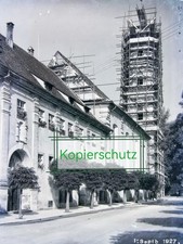 1927 LANGENARGEN Sanierung St.Martin Kirche Glas-Neg.Foto Architektur Marktplatz