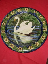 Original  Karlsruher Majolika Wandteller  v. Hans Thoma limitiert"Breite ca. 39