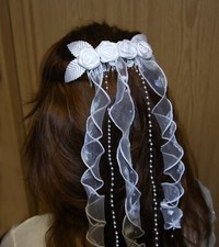 Kopfschmuck Haarschmuck zum Kommunionkleid Kleid Konfirmation Brautkleid neu