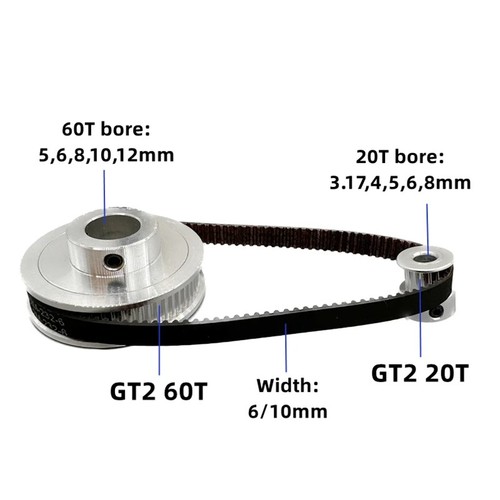 Gt2 2gt zahnriemen set - 2gt, –