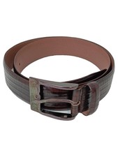 BOSS Hugo Boss Herren Gürtel Leder Braun Business Casual Gr. 85 3.5cm Logo