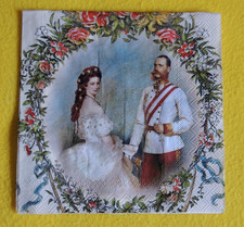 5 Servietten Sisi und Franz