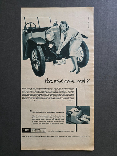 Werbung aus zeitschrift - werbung,