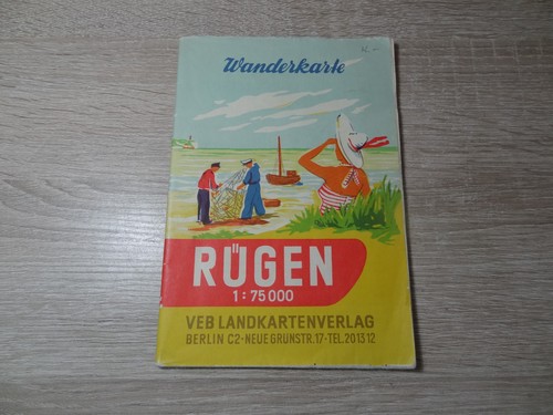 Wanderkarte rügen 75 000 - wanderkarte,