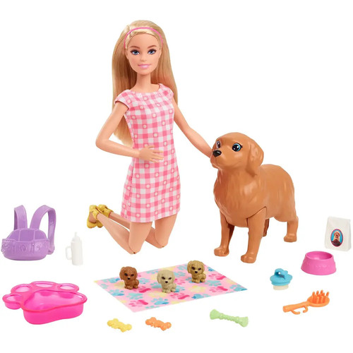 Barbie puppe mit - puppe, (blond)