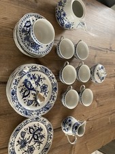 Zwiebelmuster Service Kahla Porzellan Kaffeeservice