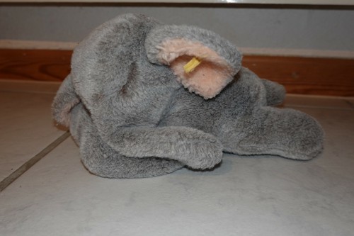 Steiff elefant grau schlafend - elefant,