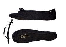 Ballettschläppchen aus Leder - SSL Gr. 42 Black