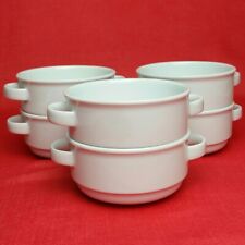 6x Arzberg daily weiß Suppentassen Suppen - Obertassen 300 ml Porzellan