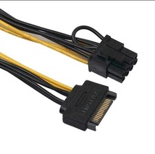 Grafikkarten Adapter SATA zu PCIe 6+2pin SATA  auf PCIe 8pin Adapter Kabel