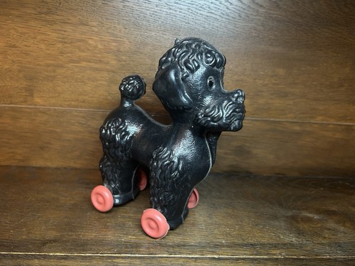 Vintage kunststoff pudel auf - vintage,