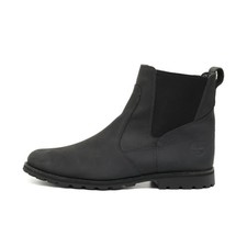 Timberland Herren 84588 Stiefel Schwarz Leder Mittel Chelsea Boots EU 45
