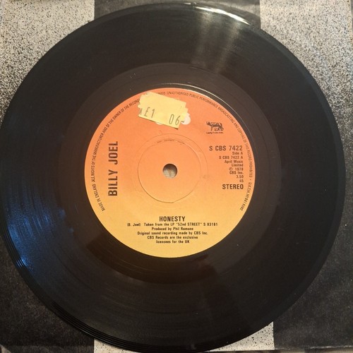 Billy joel honesty 45 rpm - joel,