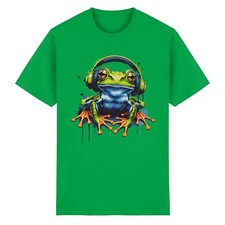 Frosch mit Kopfhörer T-Shirt