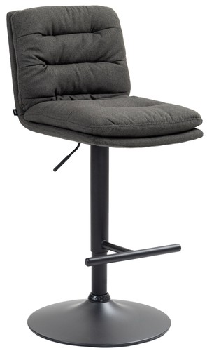 Barhocker damar stoff - stoff, schwarz