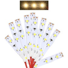 LED Hausbeleuchtung warmweiß mit Kabel 8-16V Beleuchtung Häuser 10 Stück S762
