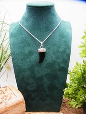 925 Silber Halskette Tigerzahn