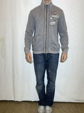 Napapijri Sweatshirtjacke Stoffjacke Jacke Übergangsjacke Grau Gr XXL