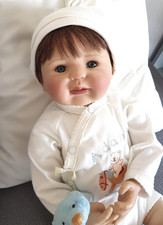 Künstlerpuppe Adam von Angela Harris, Rebornbaby 60 cm, mit Zertifikat, wie neu!