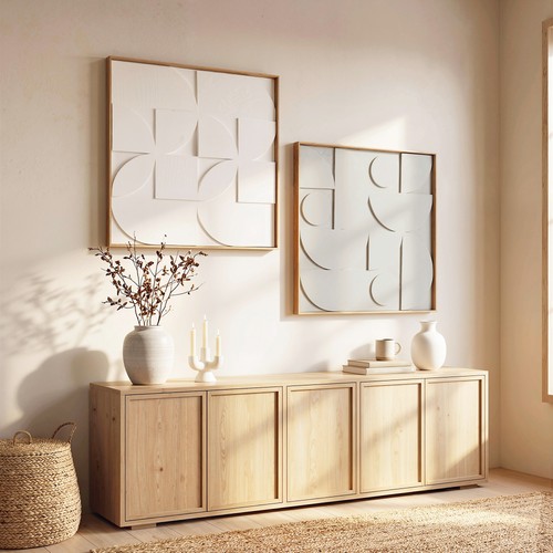 Homcom wanddeko 2er set - 3d,