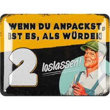 Retro Blechschild Werkstatt