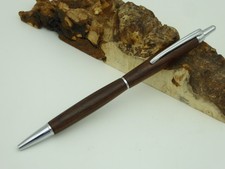 Schreibgerät-Unikat-Kugelschreiber aus Edelhölzern, Modell Groove Click