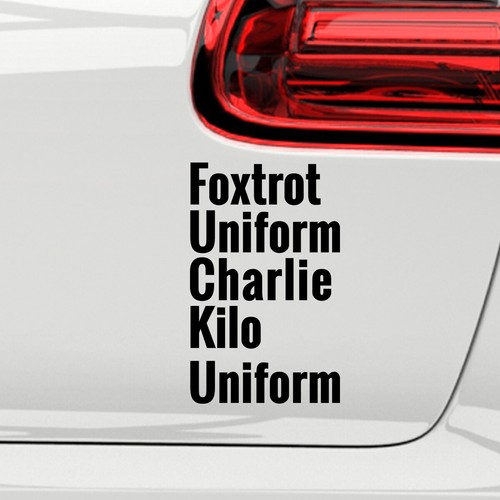 Auto aufkleber sticker - aufkleber, u