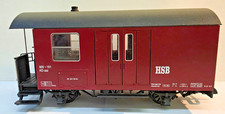LGB Spur G 42523 Personen/Gepäckwagen HSB, Gebrauchsspuren, bitte lesen ohne OVP