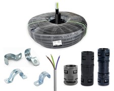 Zubehör Kabelverlegung Wellrohr Befestigungsschellen Elektroinstallation