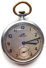 LIP Besancon Taschenuhr France Pocket Watch 1930  - läuft genau ! Mit Box !